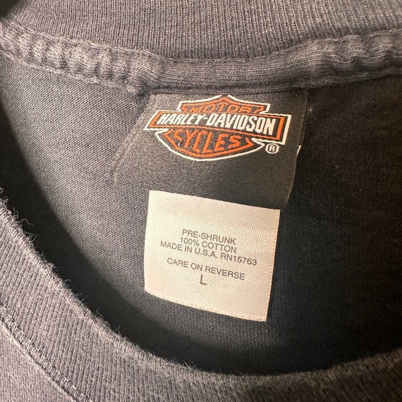 Vintage Harley Davidson Authentic Motorcycle Graphic T-Shirt Men Large Ohio 2003 - Picture 5 of 8